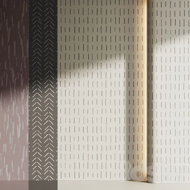 Wall pattern _ Wallpaper pattern 007 3D Model