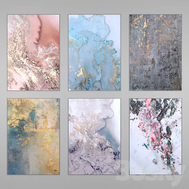 Wall Pictures 45 3D Model Wall Pictures 45 3D Model