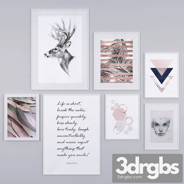 Wall pictures 58 3D Model Download