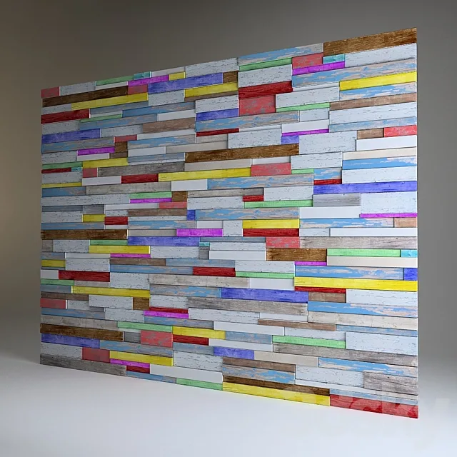 Wall Planks 3D Model Wall Planks 3D Model