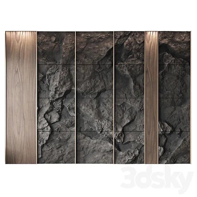 Wall rock panel ?2 3DModel Wall rock panel ?2 3DModel