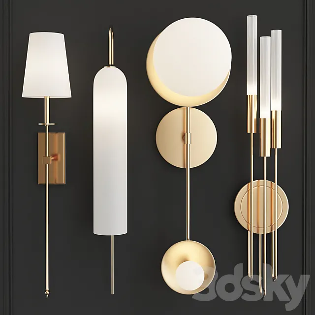 Wall Sconce Collections 3D Model Wall Sconce Collections 3D Model