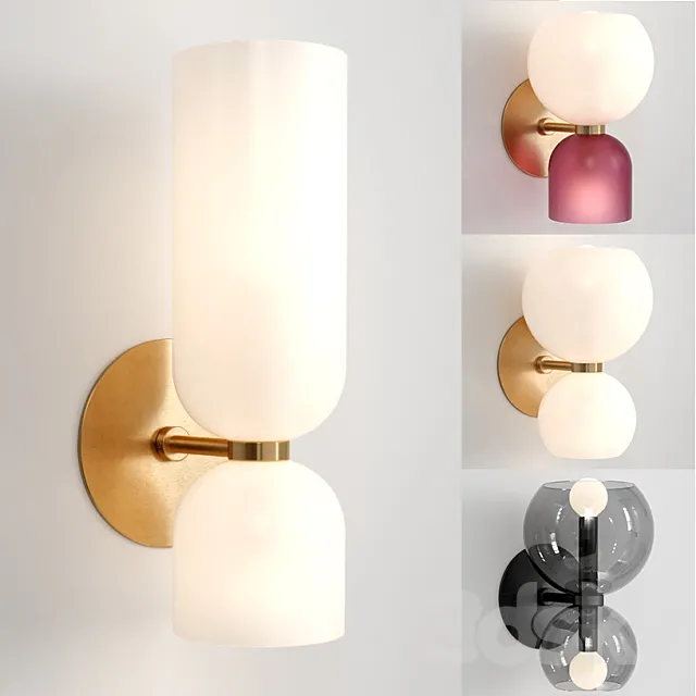 Wall Sconce set 3D Model Wall Sconce set 3D Model