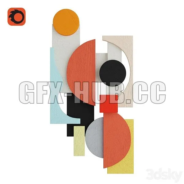 Wall Sculpture 1 3D Model Wall Sculpture 1 3D Model