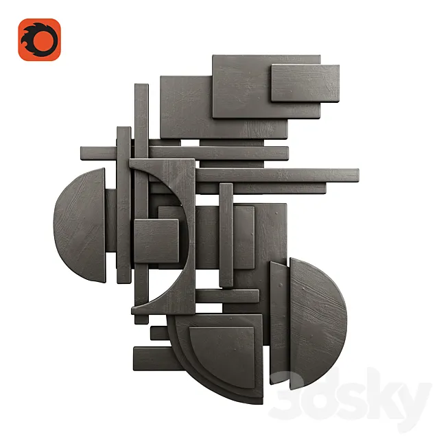 Wall sculpture 1 3DModel Wall sculpture 1 3DModel