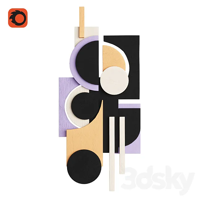 Wall sculpture 3D Model Wall sculpture 3D Model