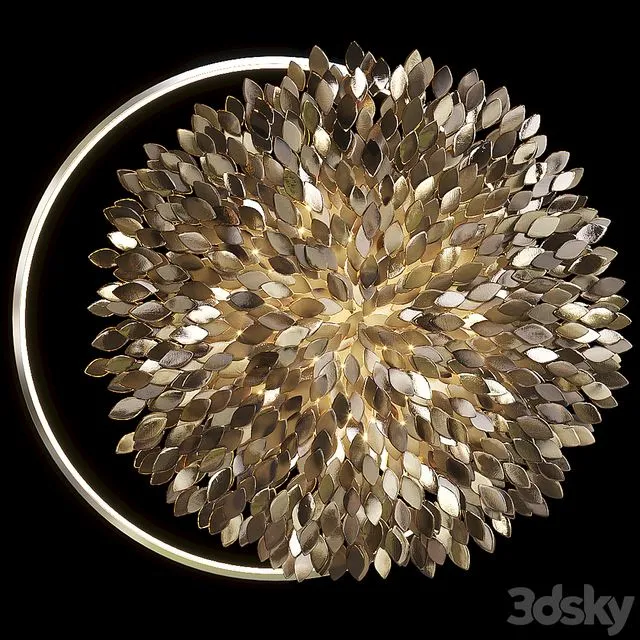 Wall sculpture Artetfloritude with lighting 3D Model