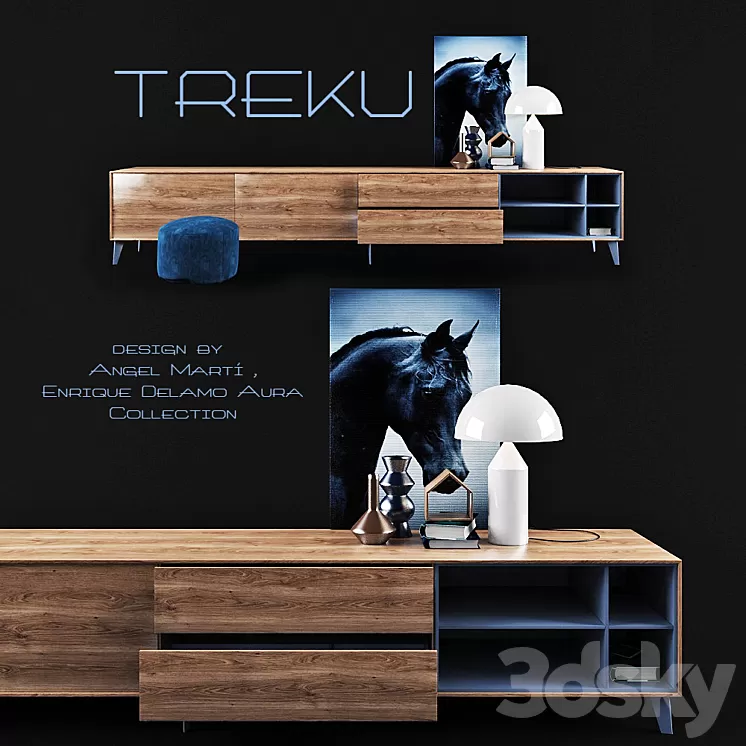 Wall storage \/ AURA C5 \/ TREKU 3D Model