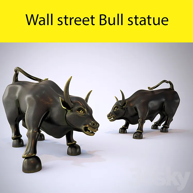 Wall street bull 3D Model