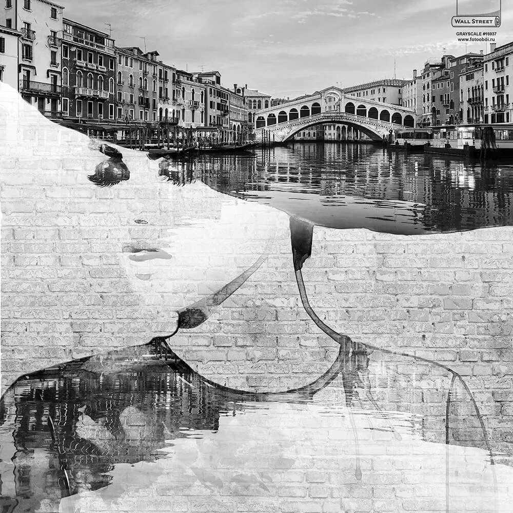 Wall Street – Grayscale Wallpaper 3D Model Wall Street – Grayscale Wallpaper 3D Model