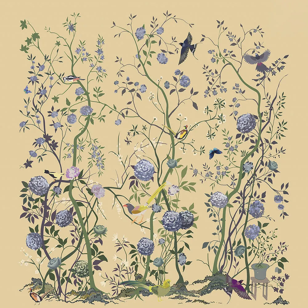 Wall Street – Wallpaper Chinoiserie 3D Model Wall Street – Wallpaper Chinoiserie 3D Model