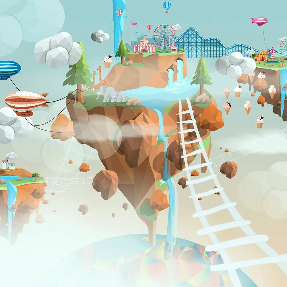 Wall Street – Wallpaper Flying Hill 3D Model Wall Street – Wallpaper Flying Hill 3D Model