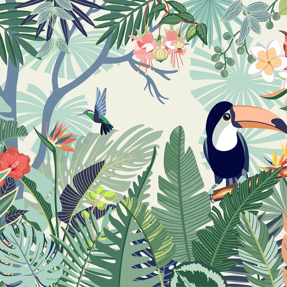 Wall Street – Wallpaper Trip to the tropics 3D Model Wall Street – Wallpaper Trip to the tropics 3D Model