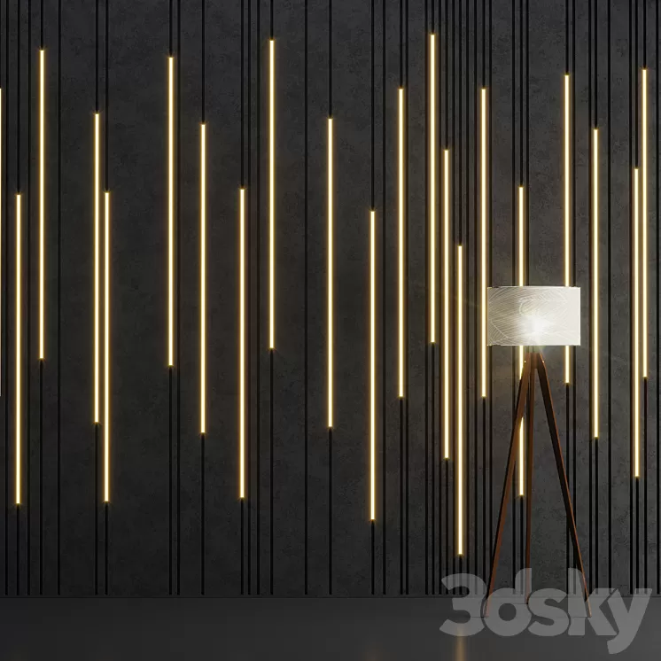 Wall Stripes 2 3D Model Wall Stripes 2 3D Model
