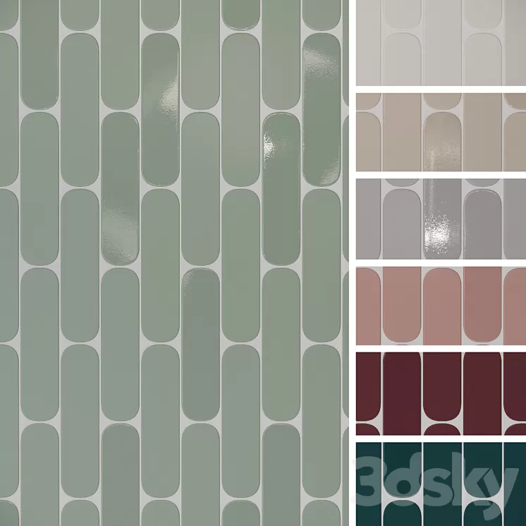 Wall tile WOW Grace OI 2 3D Model