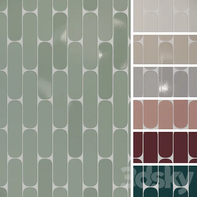 Wall tile WOW Grace OI 2 3DModel Wall tile WOW Grace OI 2 3DModel