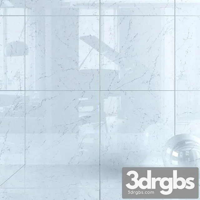 Wall tiles 340 carrara pure set 3 3D Model Download