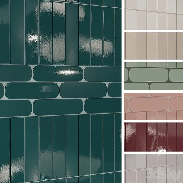 Wall tiles WOW Grace 3D Model