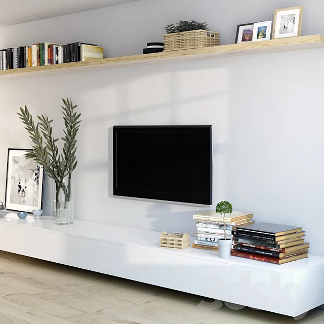 wall TV 3D Model wall TV 3D Model