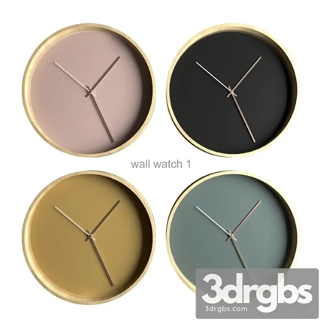 Wall watch 1 3D Model Download