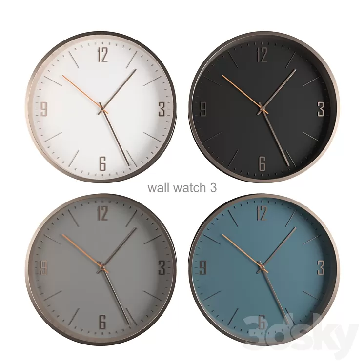 wall watch 3 3D Model