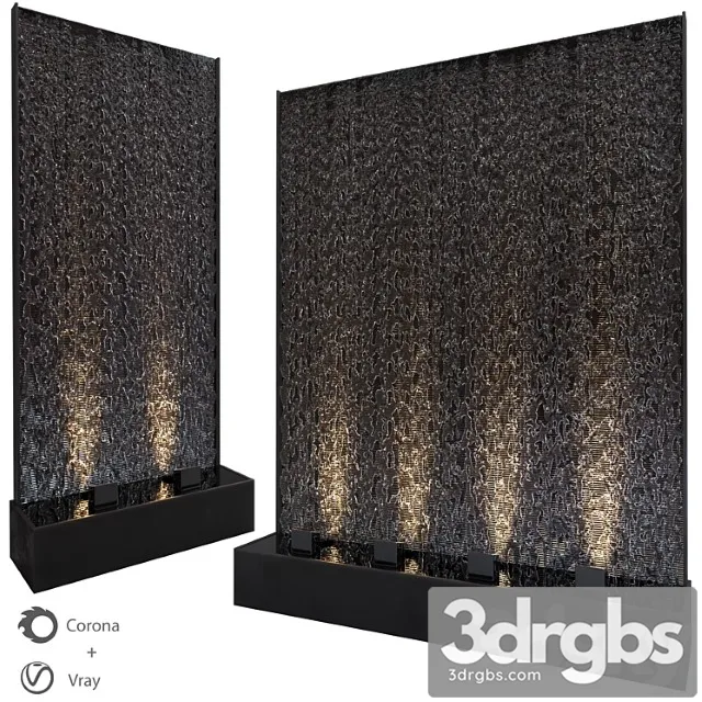 Wall Water Waterfall 3 3D Model Download