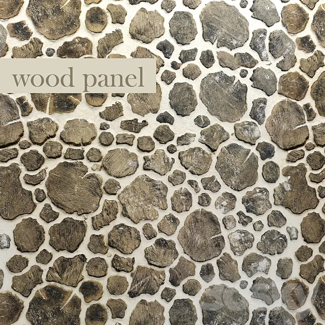 Wall wooden decor 3DModel Wall wooden decor 3DModel