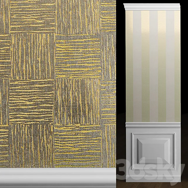 Wallpaper Antoinette couture 3D Model Wallpaper Antoinette couture 3D Model