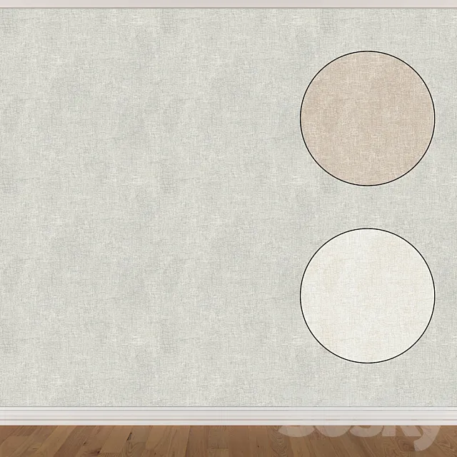 Wallpaper Set 1170 (3 colors) 3D Model Wallpaper Set 1170 (3 colors) 3D Model