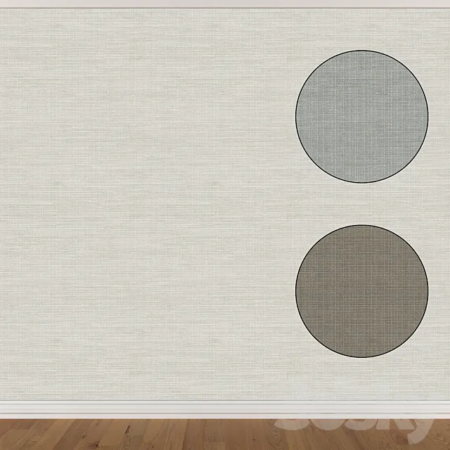 Wallpaper Set 1628 (3 colors) 3D Model Wallpaper Set 1628 (3 colors) 3D Model