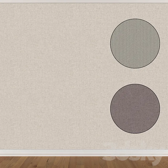 Wallpaper Set 462 (3 colors) 3D Model Wallpaper Set 462 (3 colors) 3D Model