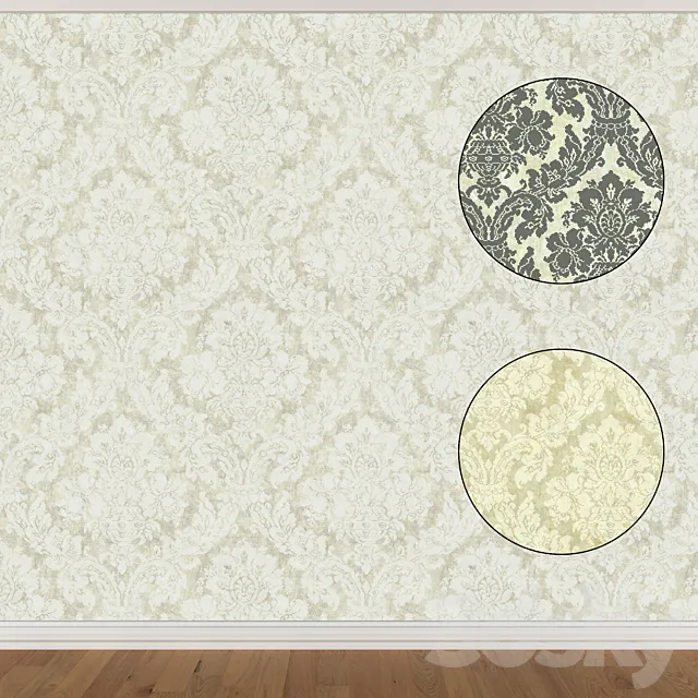 Wallpaper Set 989 (3 colors) 3D Model Wallpaper Set 989 (3 colors) 3D Model
