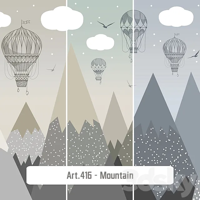 Wallpapers – Art.N2-416 Mountain.1 3D Model Wallpapers – Art.N2-416 Mountain.1 3D Model
