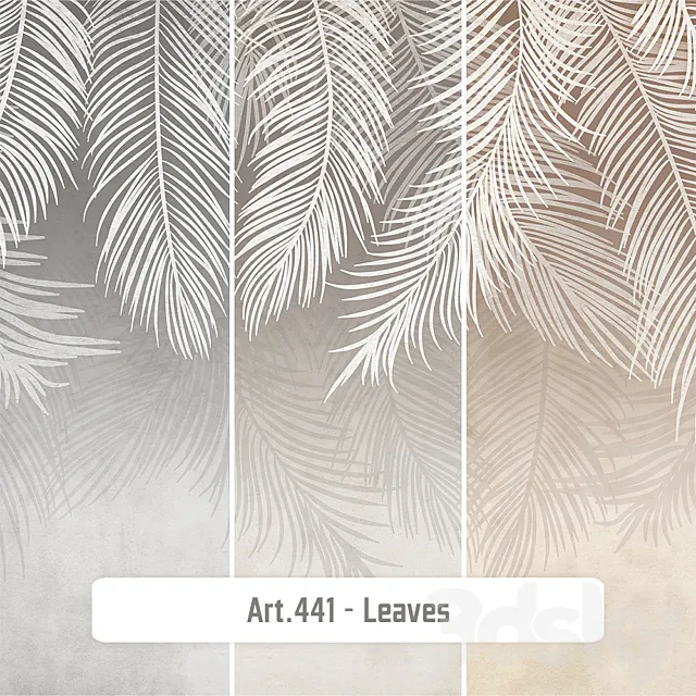 Wallpapers – Art.N2-441 Leaves 3D Model Wallpapers – Art.N2-441 Leaves 3D Model