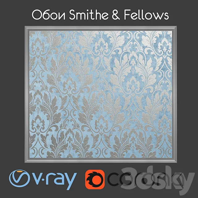 Wallpapers from the collection of Grasmere from SMITH & FELLOWS. 3DModel