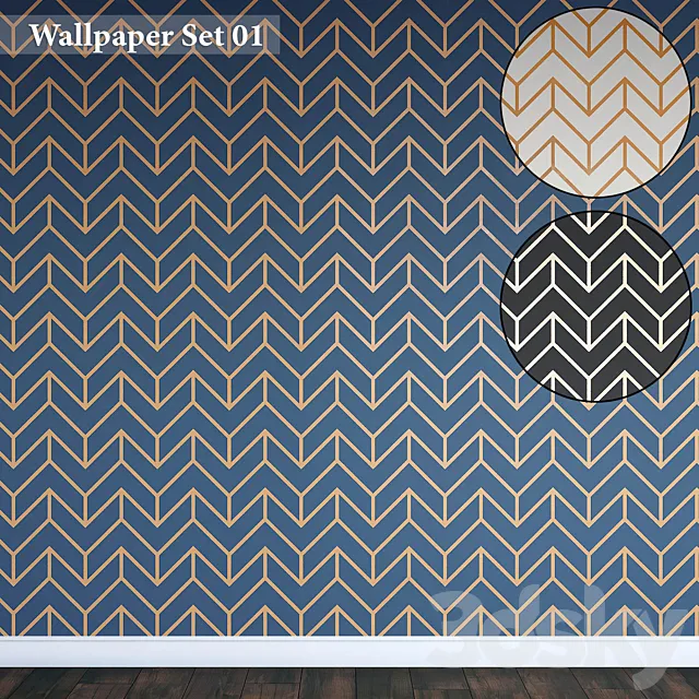 Wallpapers Set 01 3DModel Wallpapers Set 01 3DModel