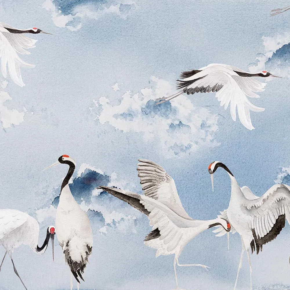 WallPepper – Wallpaper Dancing Cranes 3D Model