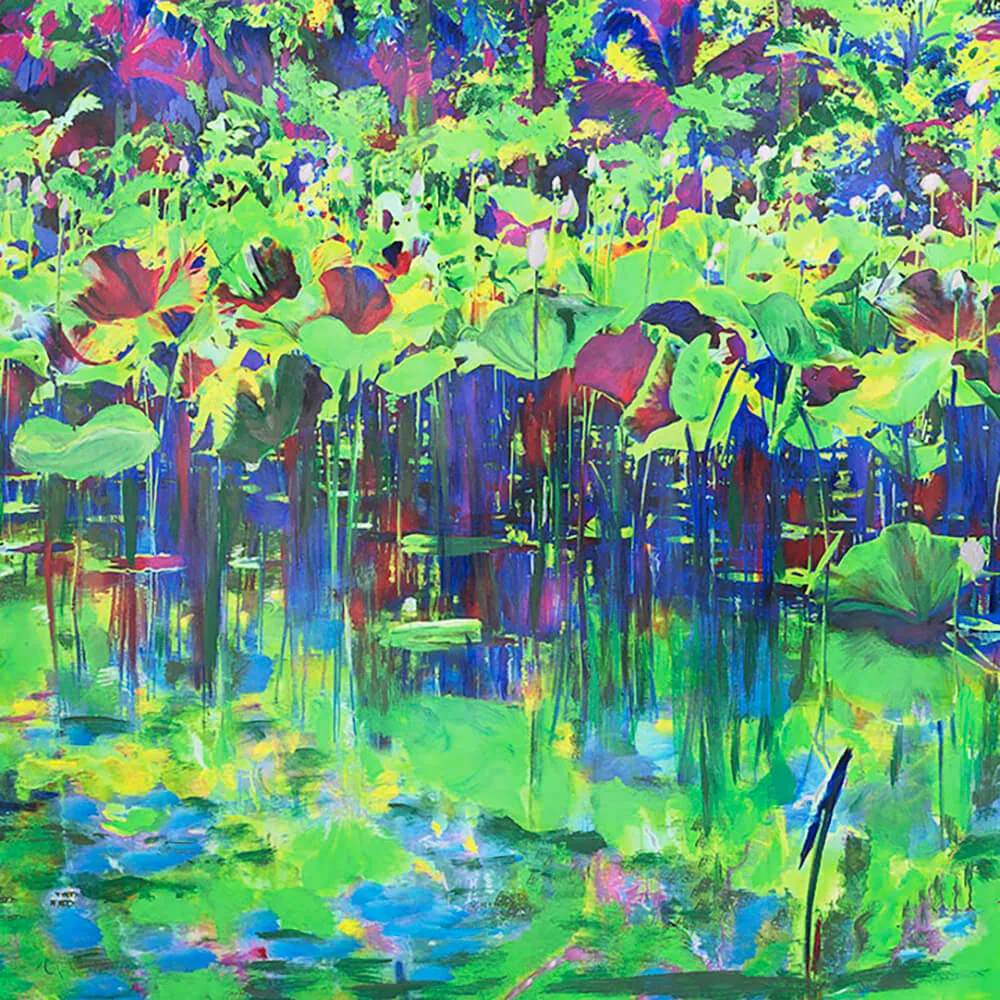 WallPepper – Wallpaper Green Pond 3D Model