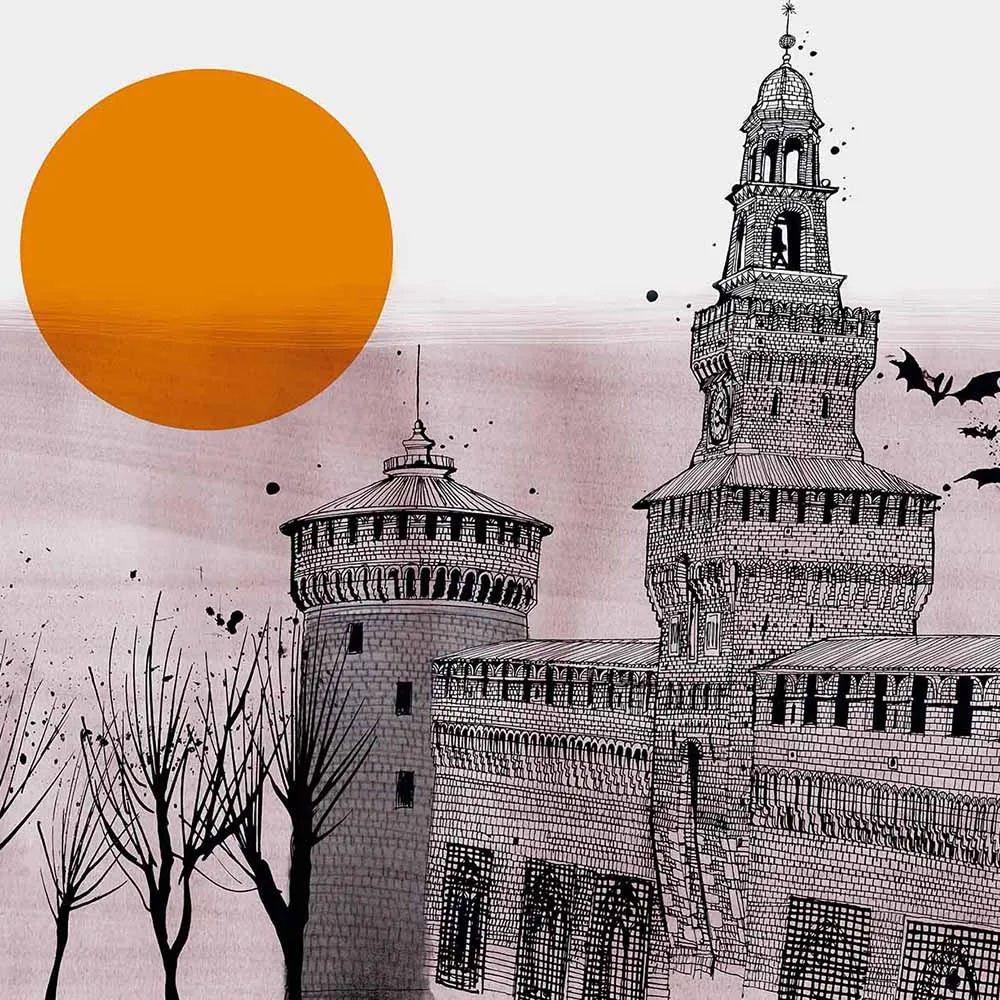 WallPepper – Wallpaper Il Castello Sforzesco Milano 3D Model