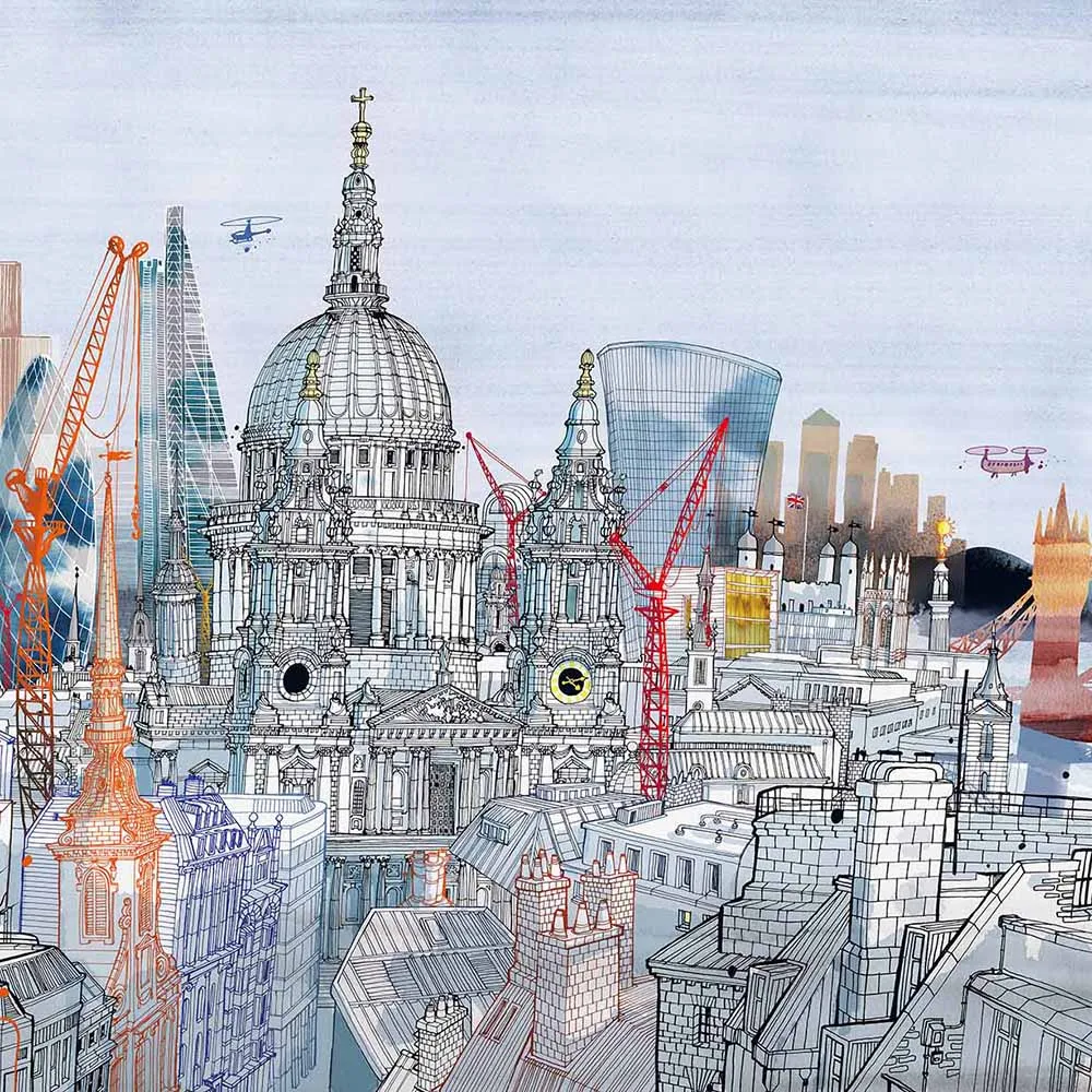 WallPepper – Wallpaper Saintpaul Skyscrapers 3D Model