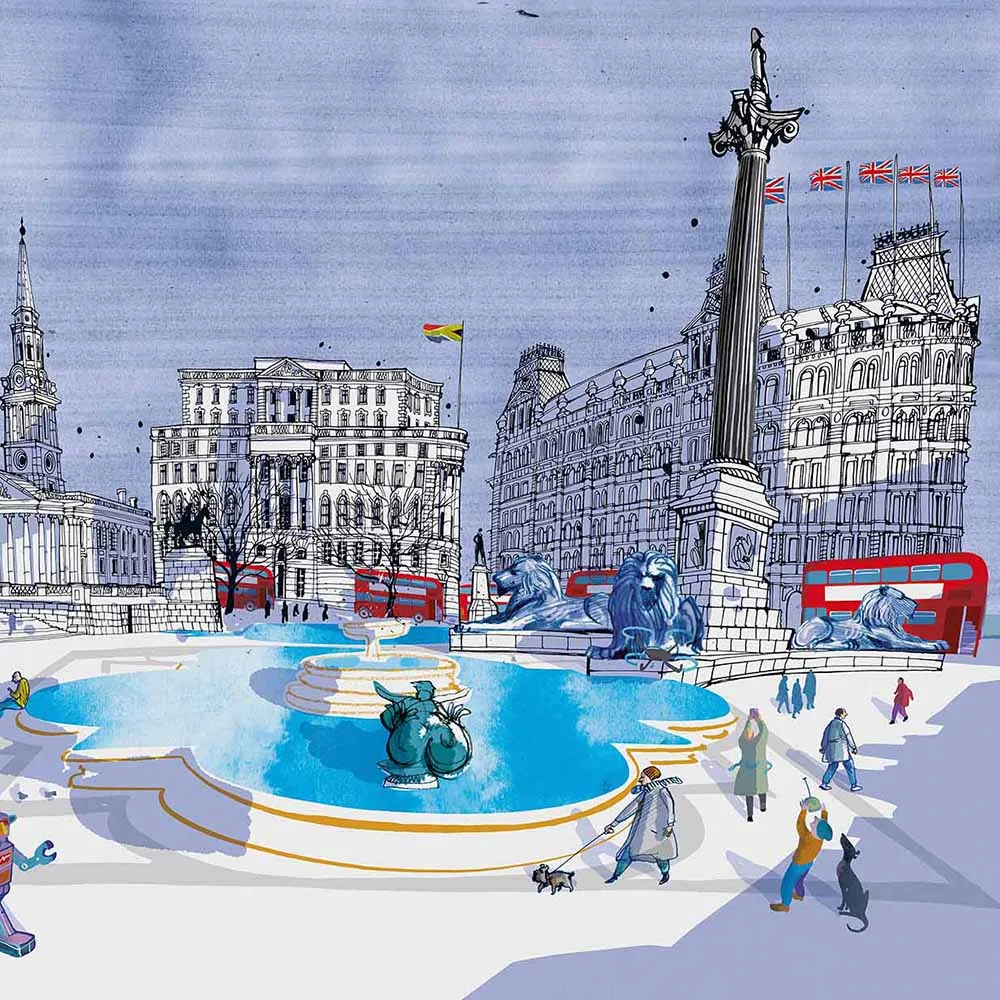 WallPepper – Wallpaper Trafalgar Square London 3D Model