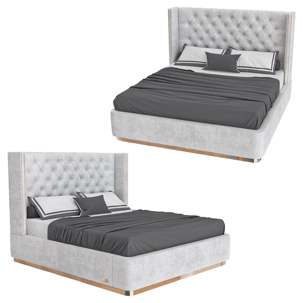 Wall&Wall – Soft bed Dolce 3D Model Wall&Wall – Soft bed Dolce 3D Model