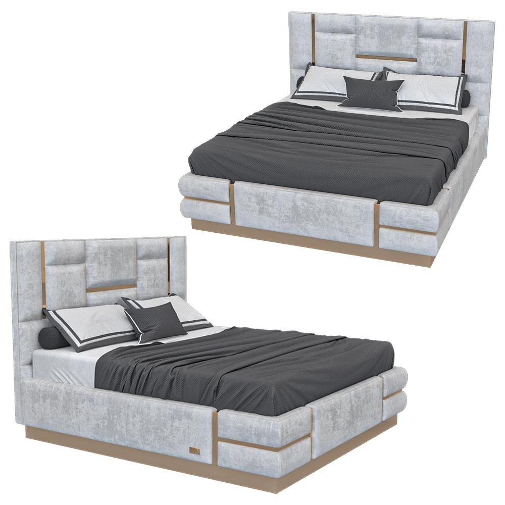 Wall&Wall – Soft bed Felina 2 3D Model Wall&Wall – Soft bed Felina 2 3D Model