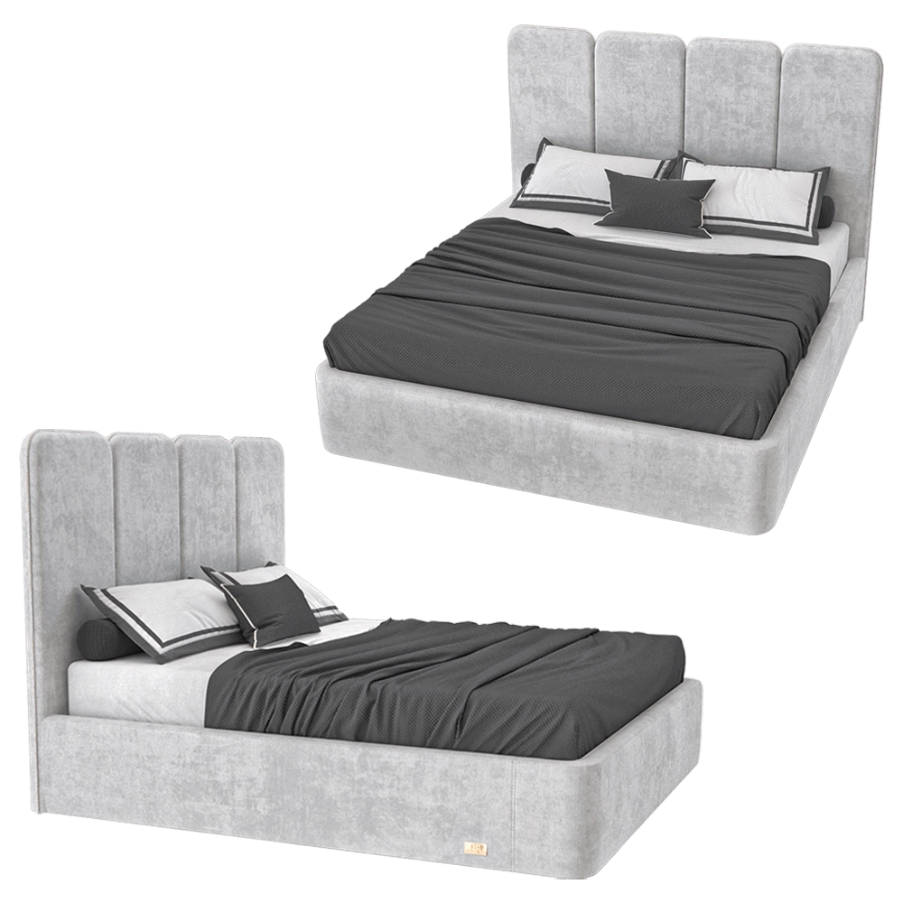 Wall&Wall – Soft bed Greydor 3D Model Wall&Wall – Soft bed Greydor 3D Model