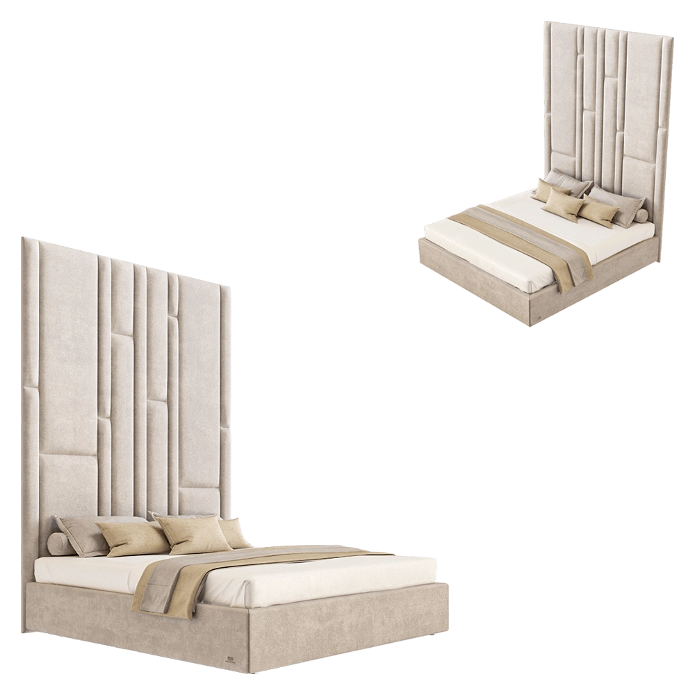 Wall&Wall – Soft bed In Bloom 3D Model Wall&Wall – Soft bed In Bloom 3D Model