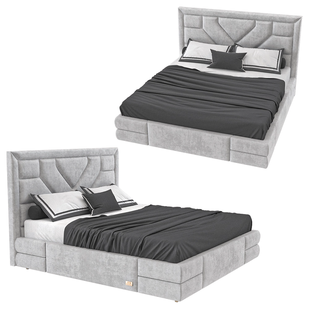 Wall&Wall – Soft bed Jolie 2 3D Model Wall&Wall – Soft bed Jolie 2 3D Model