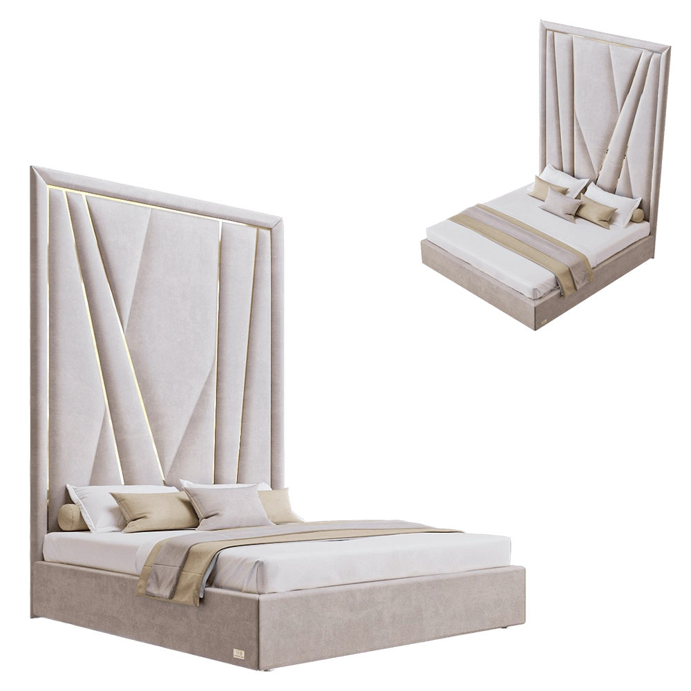 Wall&Wall – Soft bed Le Visage 3D Model Wall&Wall – Soft bed Le Visage 3D Model