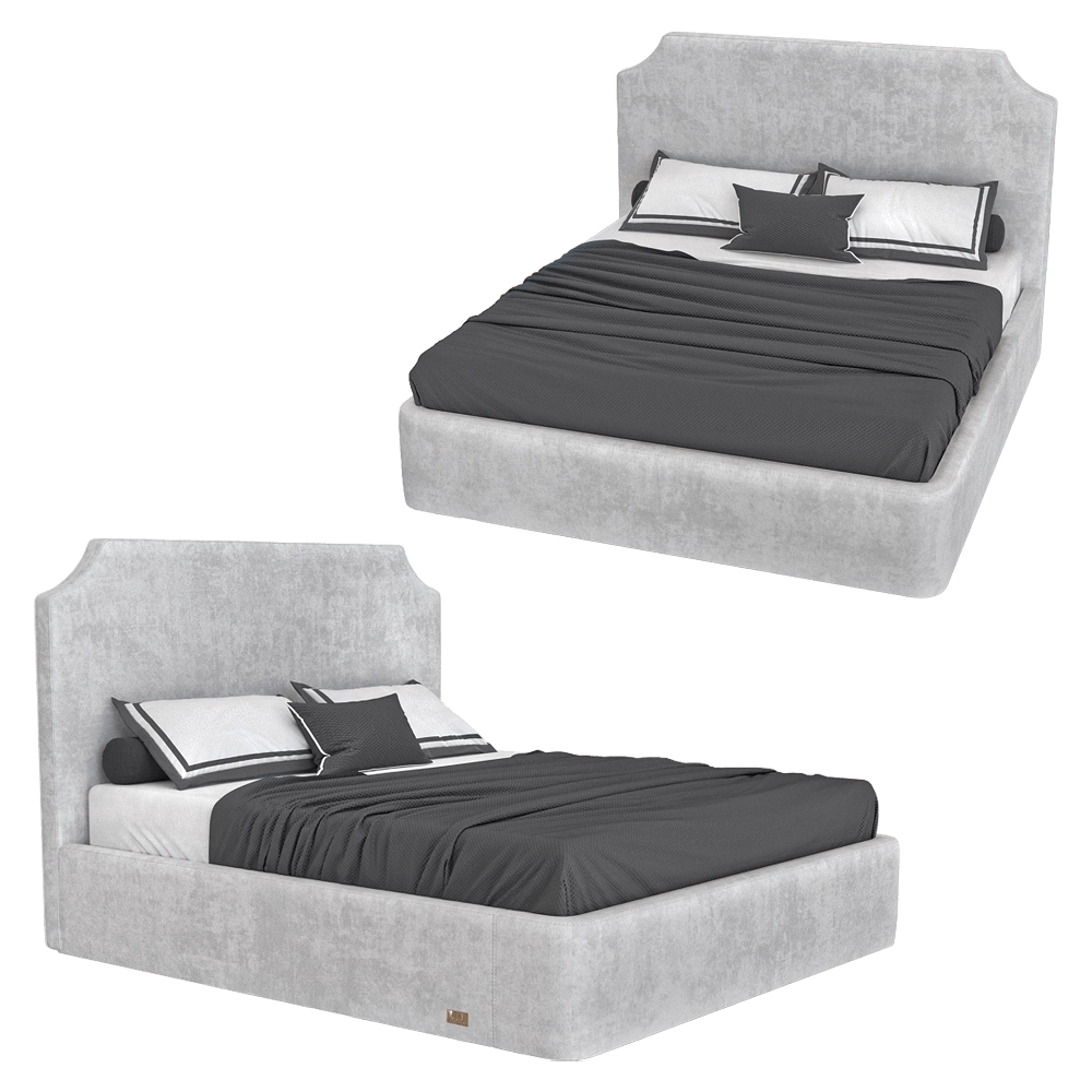 Wall&Wall – Soft bed Linda 3D Model Wall&Wall – Soft bed Linda 3D Model