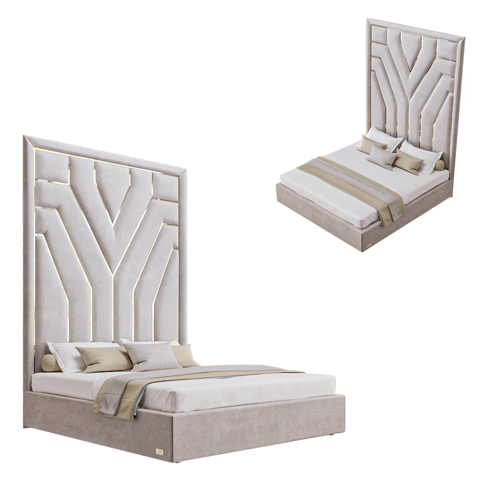 Wall&Wall – Soft bed Lotos 3D Model Wall&Wall – Soft bed Lotos 3D Model