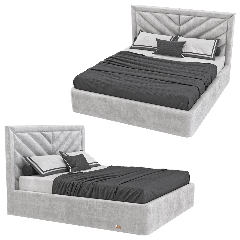 Wall&Wall – Soft bed Nouare 3D Model Wall&Wall – Soft bed Nouare 3D Model